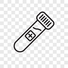 blood sample icons isolated on transparent background. Modern and editable blood sample icon. Simple icon vector illustration.