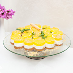 Orange Cheese Cake bites