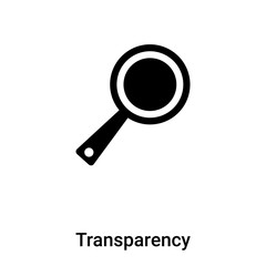 Transparency icon vector isolated on white background, logo concept of Transparency sign on transparent background, black filled symbol