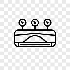 air conditioner icons isolated on transparent background. Modern and editable air conditioner icon. Simple icon vector illustration.
