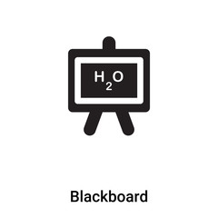 Blackboard icon vector isolated on white background, logo concept of Blackboard sign on transparent background, black filled symbol