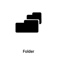 Folder icon vector isolated on white background, logo concept of Folder sign on transparent background, black filled symbol