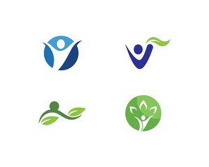 Healthy Life people Logo template