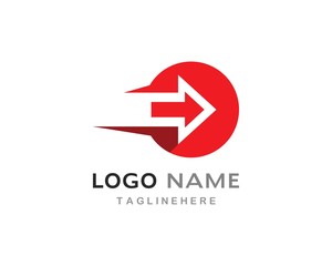 Arrow vector illustration icon Logo Template
