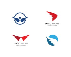 Falcon Wing Logo Template