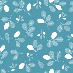 シンプルなリーフ柄