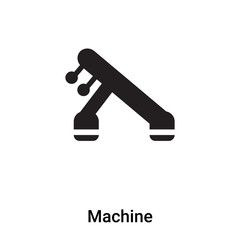 Machine icon vector isolated on white background, logo concept of Machine sign on transparent background, black filled symbol