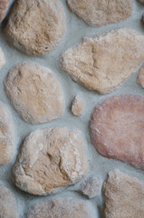 Closeup of natural rock wall