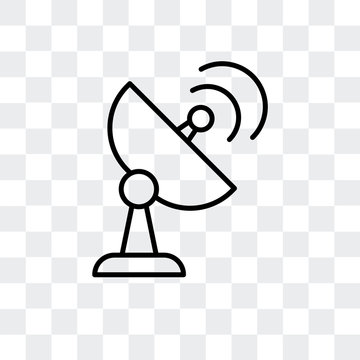 radar icon isolated on transparent background. Modern and editable radar icon. Simple icons vector illustration.