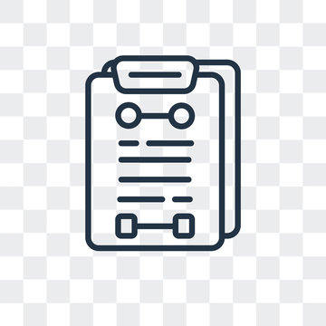 planning icon isolated on transparent background. Modern and editable planning icon. Simple icons vector illustration.