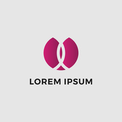 Abstract Logo of Flowers for Corporate Cosmetics