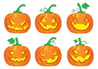halloween pumpkin set