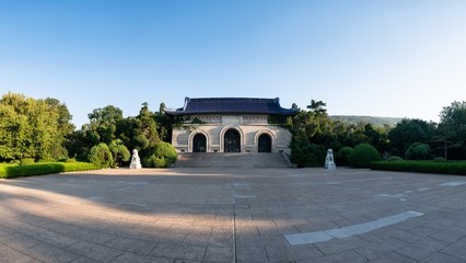 Obraz premium The Entrance of Sun Yat-sen Mausoleum in Nanjing City in the Morning