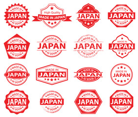 made in japan label set