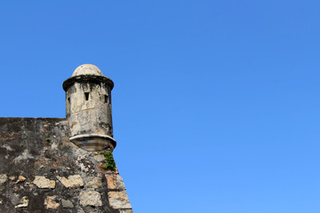 The wall and watch tower around Galle Fort