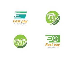 fast pay logo vector