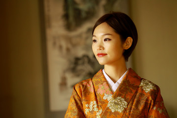 Fototapeta premium 着物の女性