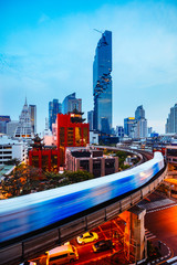 Naklejka premium Bangkok business district