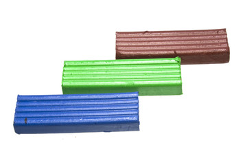 clay clay isolated on white background