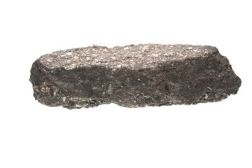 asphalt isolated on white background