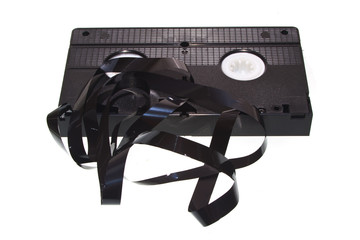 tape cassette isolated on white background