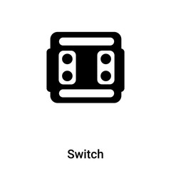 Switch icon vector isolated on white background, logo concept of Switch sign on transparent background, black filled symbol