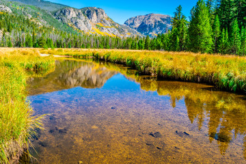 Beautiful Fall Hike in Aspens in Grand Lake, Colorado