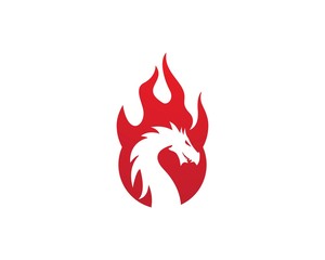 Dragon logo template