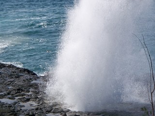 sea and geyser