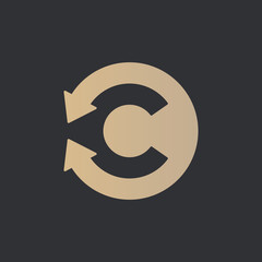 Letter C arrow