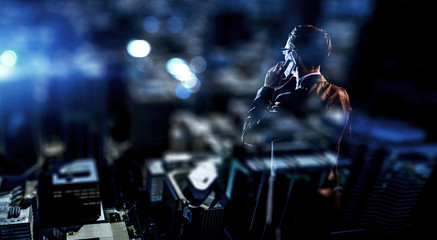 Working day and night