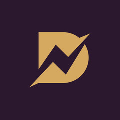 Letter DN logo