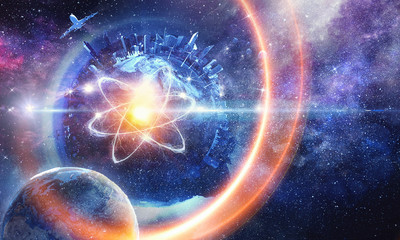 Fototapeta premium Astronomy concept backdrop