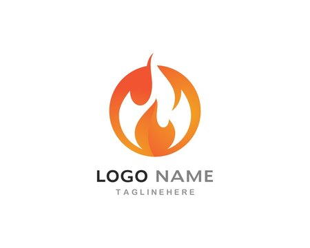 Fire flame Logo Template