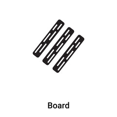 Board icon vector isolated on white background, logo concept of Board sign on transparent background, black filled symbol