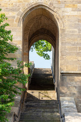 Treppenaufgang zur Clemens-Kapelle am Erfurter Dom St. Marien, Thüringen