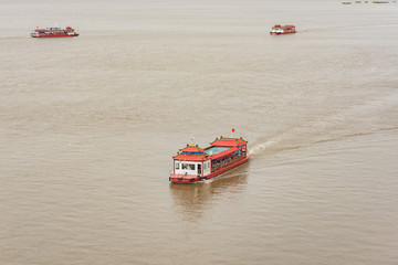 Pleasure boat on the river