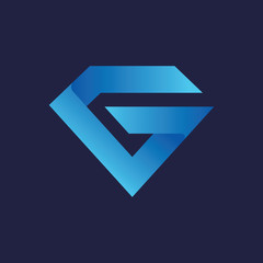 Letter G Diamond logo
