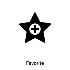 Favorite icon vector isolated on white background, logo concept of Favorite sign on transparent background, black filled symbol