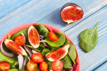 Fresh fruit and vegetable salad, healthy lifestyle and nutrition concept