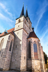 Fototapeta na wymiar St. Severus Church in Erfurt, Thuringia, Germany