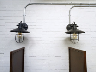 Vintage Wall Lamps matt-black color