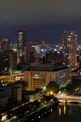 Fototapeta na wymiar 大阪市役所の夜景