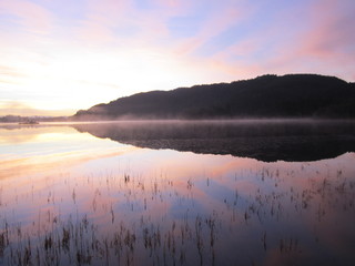 The sunrise over the lake...Wolflake...Os Norway