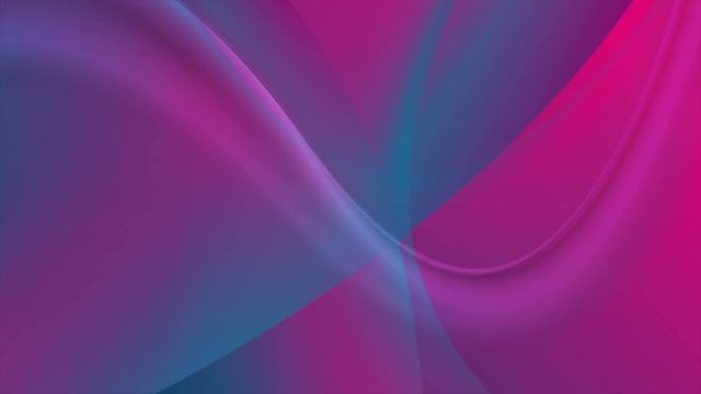 Blue and pink flowing holographic waves motion graphic design