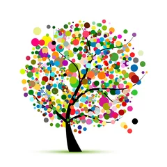 Abstrakter bunter Baum für Ihr Design © Kudryashka