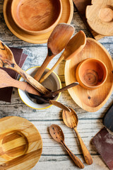reparing wooden utensils