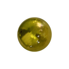 Vector Photo Realistic Golden Ball, Metallic Texture, Shining Surface Sphere Isolated.