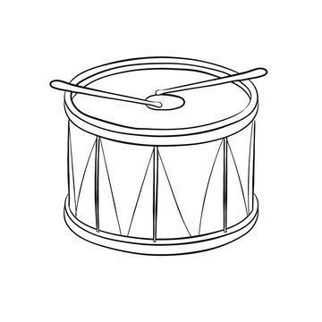 Drum hand drawn Illustration