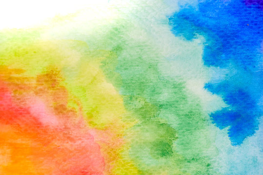 Abstract watercolor background illustration free hand drawing